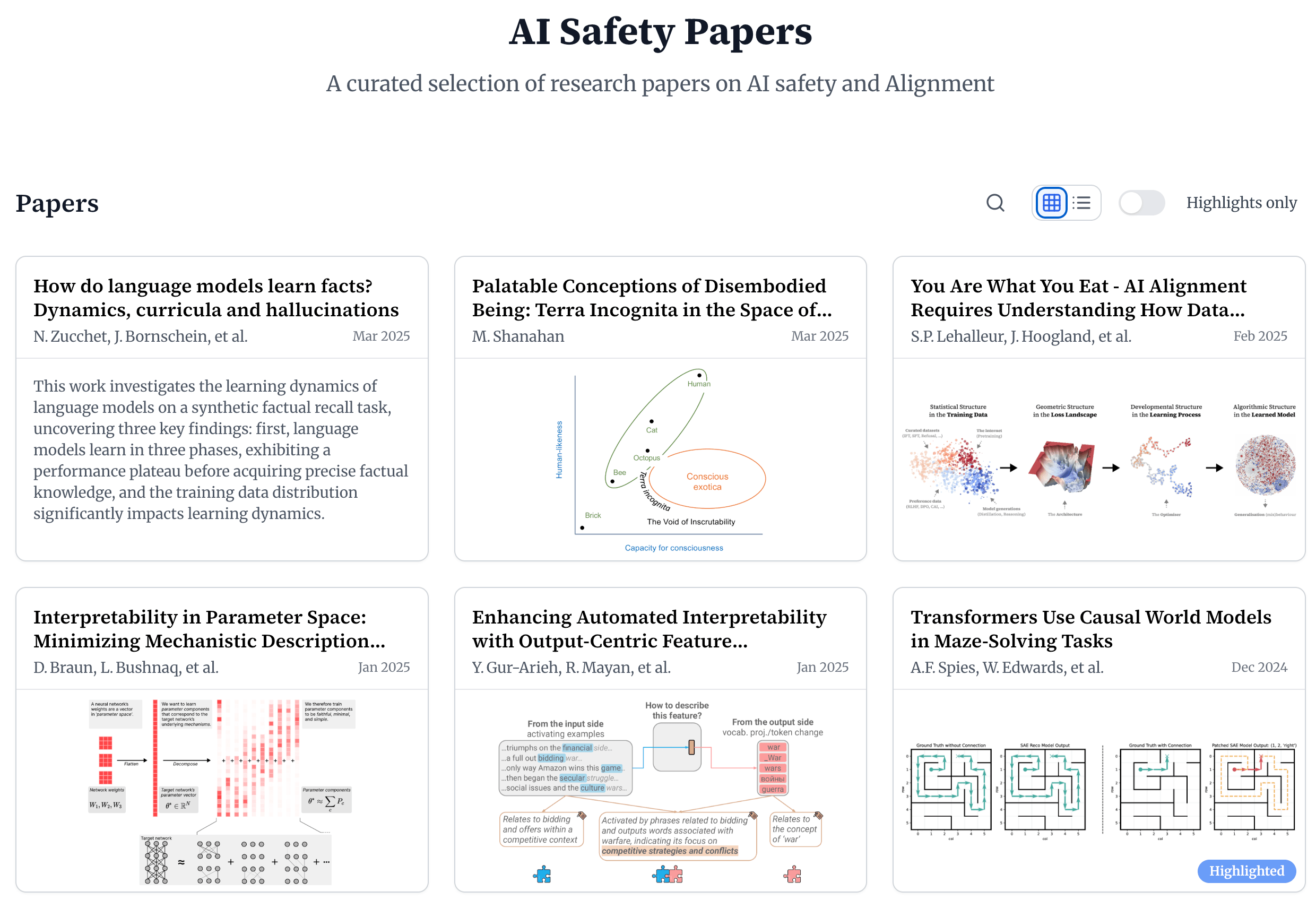 AI Safety Papers Site